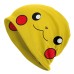 Wmpmz Fun Yellow Pikachu Bonnet – Soft and Playful Design for Adults, Ideal for Costume Parties and Daily Wear.