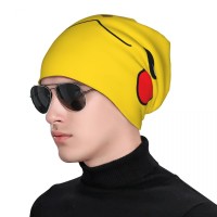 Wmpmz Fun Yellow Pikachu Bonnet – Soft and Playful Design for Adults, Ideal for Costume Parties and Daily Wear.