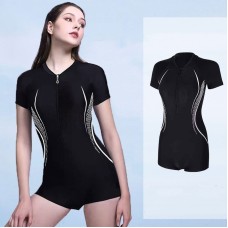 Wmpmz Women's One-Piece Athletic Swimsuit – Waterproof Design for High-Performance Swimming, Perfect for Competitive Athletes.